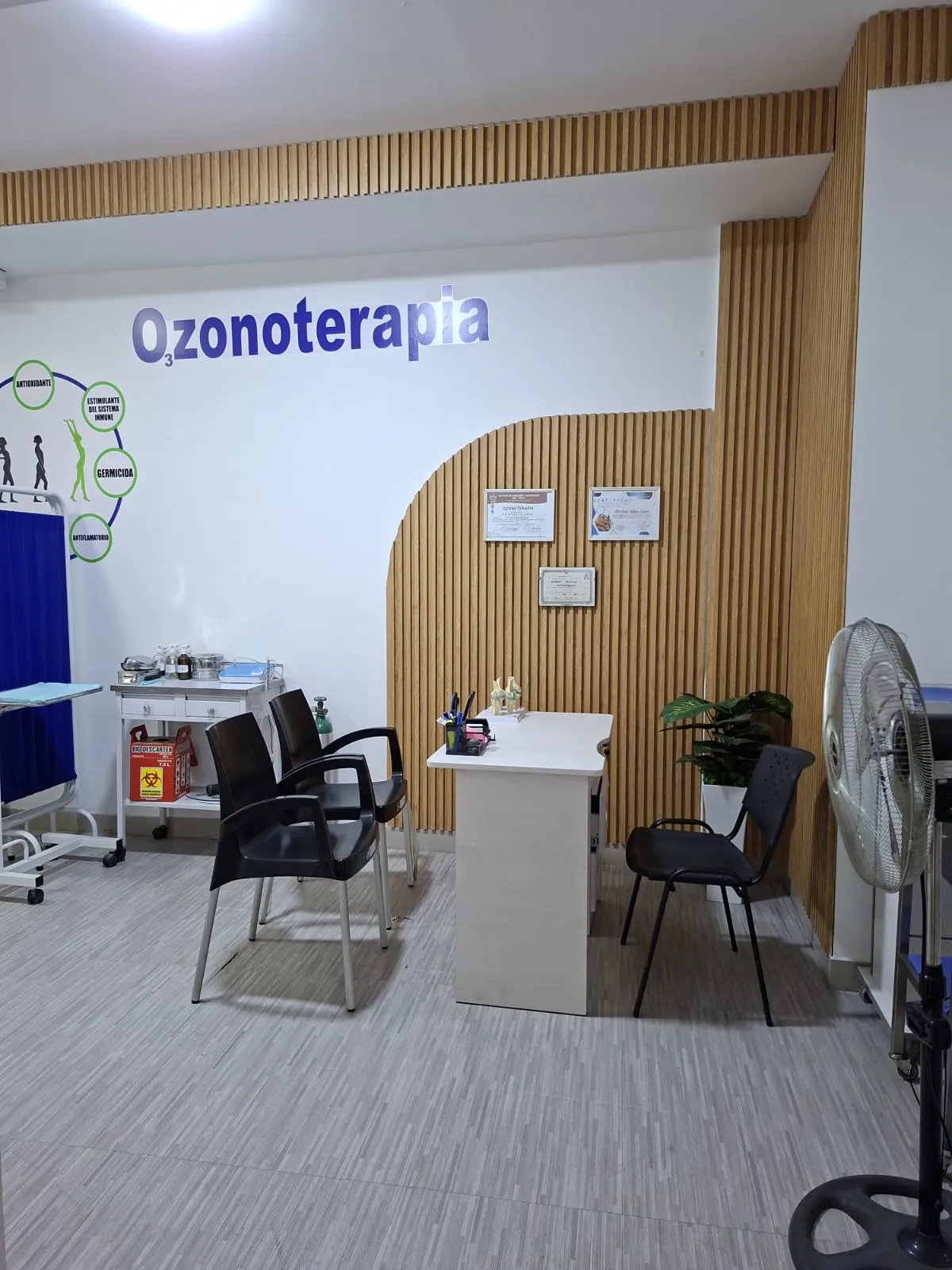Área de ozonoterapia de Fisio Oxigena