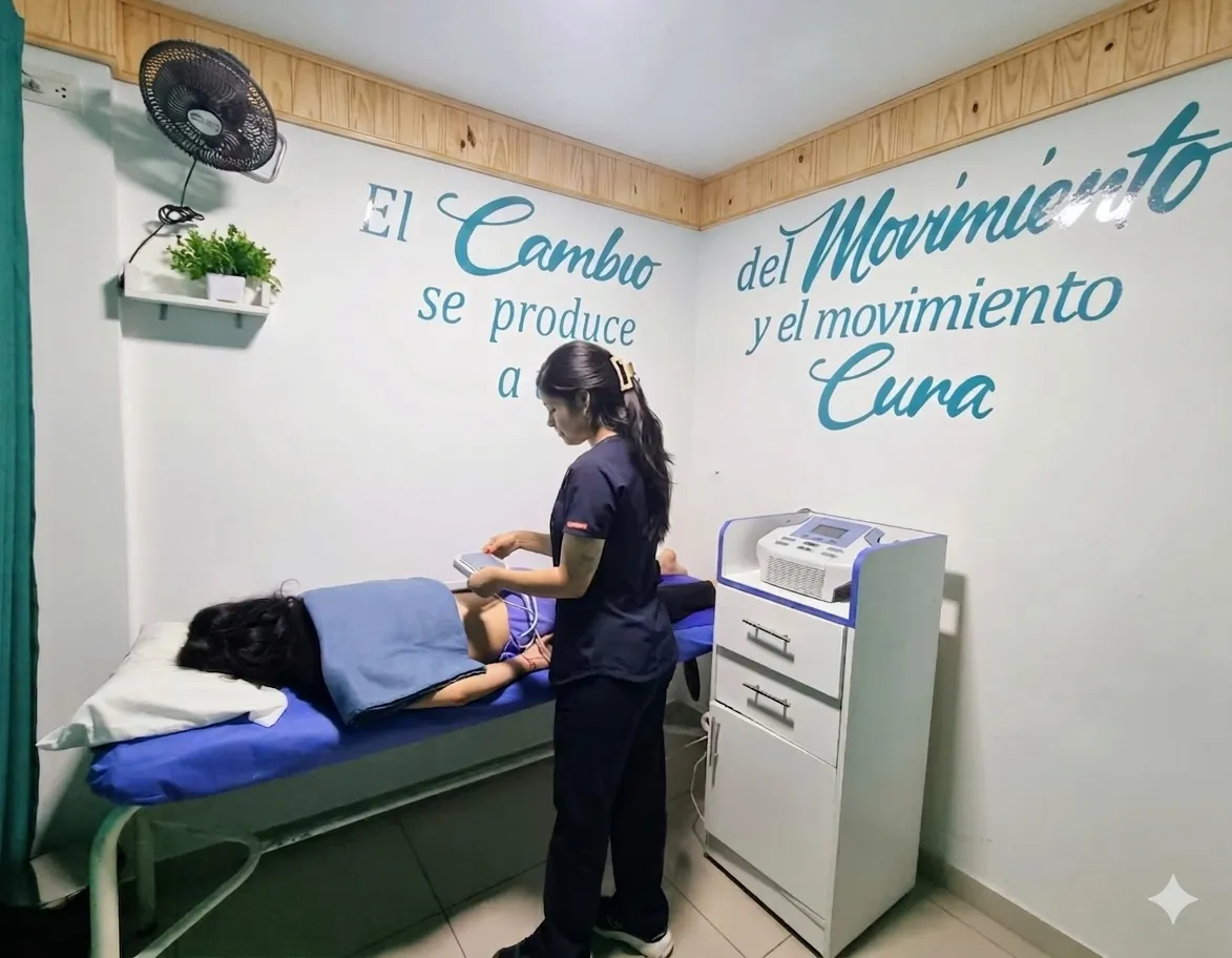 Sesión de fisioterapia en Fisio Oxigena